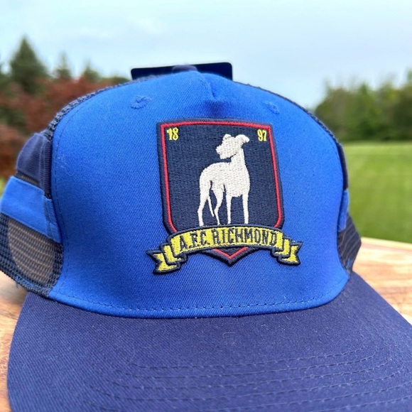 COPY - NWT Ted Lasso AFC Richmond Logo BELIEVE Trucker Baseball Cap Hat - Picture 9 of 10